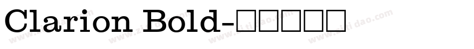 Clarion Bold字体转换
